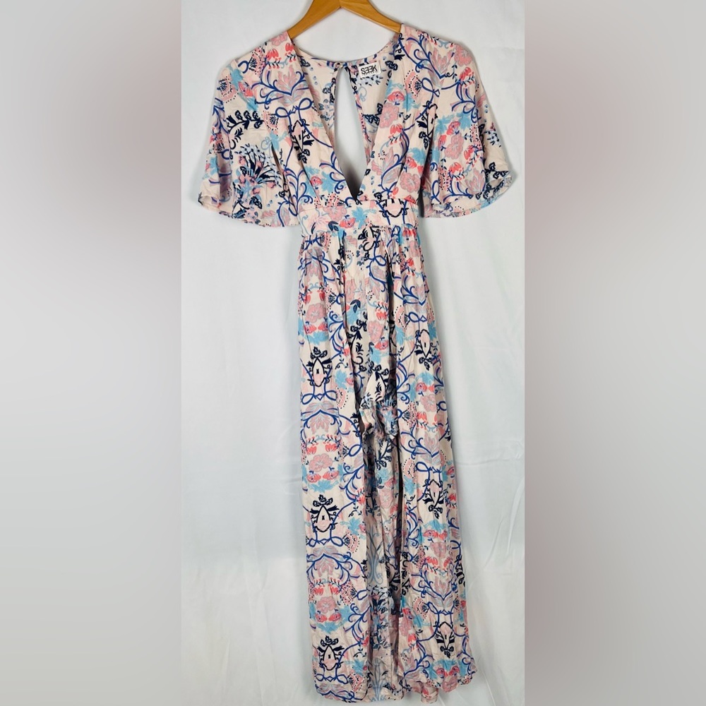 Seek The Label Floral Print Maxi Romper